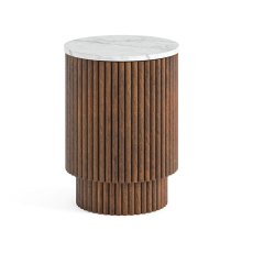 Crosby Walnut Dining Side Table With Door