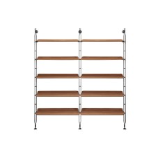 Kartell Adam Wood by Philippe Starck 10 Shelf Bookcase Dark Wood