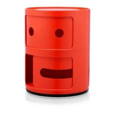 Kartell Componibili Smile 2 Drawers Unit - Red