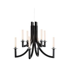 Kartell Khan by Philippe Starck Black Chandelier