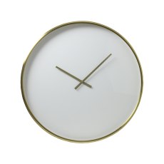 Seponi White Matt Bronze Clock Seponi White Matt Bronze Clock