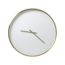 Seponi White Matt Bronze Clock