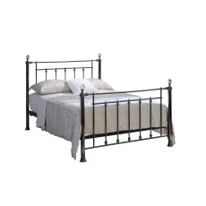 Laura 4'6 Double Crystal Finials Bedframe