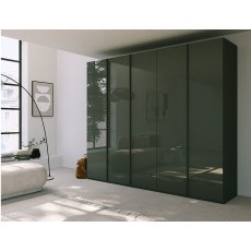Rauch Maya 5 Door Colour Glass Wardrobe Rauch Maya 5 Door Colour Glass Wardrobe