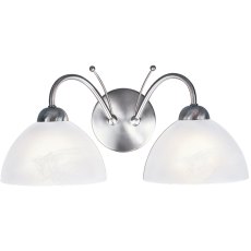 Milanese 2 Light Satin Silver Wall Fitting Milanese 2 Light Satin Silver Wall Fitting