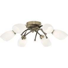 Opera Antique Brass Ceiling Light Opera Antique Brass Ceiling Light