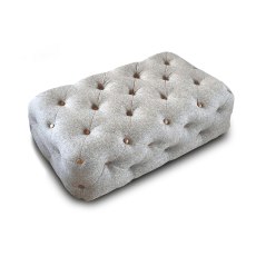 Chester Club Rectangle Button Footstool Chester Club Rectangle Button Footstool