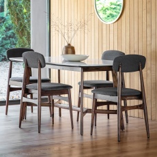 Gallery Direct Barcelona Mid-Century Rectangular Dining Table