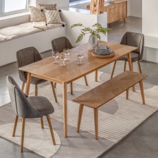 Gallery Direct Milano Rectangular Extending Dining Table