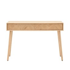 Gallery Direct Milan Oak 2 Drawer Console Table