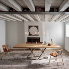 Bontempi Delta Rectangular Fix Dining Table 2.5M