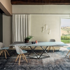 Bontempi Delta 1.6m Rectangular Extending Dining Table