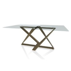 Bontempi Millennium 180cm Fix Glass Table