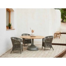 Cane-line Derby Taupe Chair with seat cushion