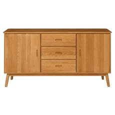 Malin Mid Century Modern Oak Sideboard