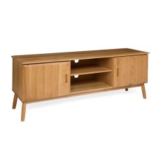 Malin Dining Mid Century Modern Oak TV Unit