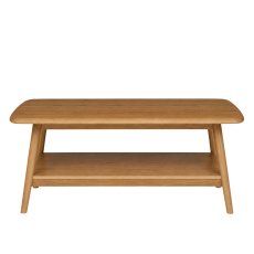 Malin Mid Century Modern Oak Coffee Table