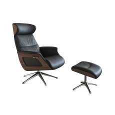 Clement Power Chair W/ Wood Arms