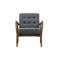 Humber Mid-Century Modern Armchair - Dark Grey Linen Humber Mid-Century Modern Armchair - Dark Grey Linen