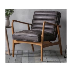 Datsun Antique Mid-Century Modern Ebony Accent Chair Datsun Antique Mid-Century Modern Ebony Accent Chair