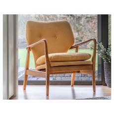 Jensen Mid-Century Modern Armchair - Ochre Jensen Mid-Century Modern Armchair - Ochre