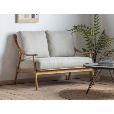 Reliant Mid Century Modern 2 Seater Sofa | Natural Linen