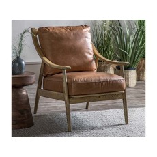 Reliant Armchair | Brown Leather