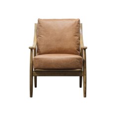 Reliant Armchair | Brown Leather