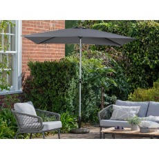 Vazzano Rectangular 2x3m Garden Parasol | Grey Vazzano Rectangular 2x3m Garden Parasol | Grey