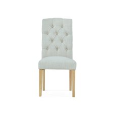 Brenton Dining Natural Button Back Upholstered Dining Chair