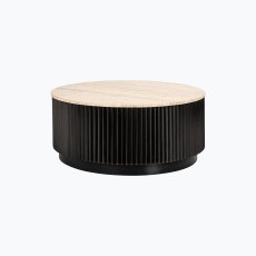 Hampton Travertine Round Coffee Table