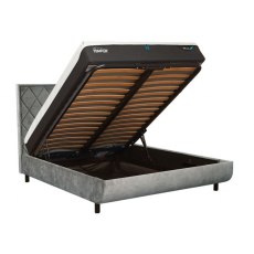 Tempur Arc King Ottoman Bed with Quilted Headboard
