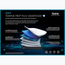 Tempur Pro Plus 25cm SmartCool - Soft Long Single Mattress