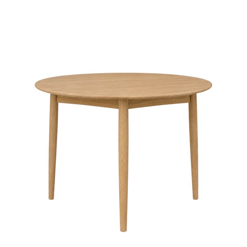 Malin Mid-Century Modern Round Extending Dining Table 110-140cm Malin Mid-Century Modern Round Extending Dining Table 110-140cm