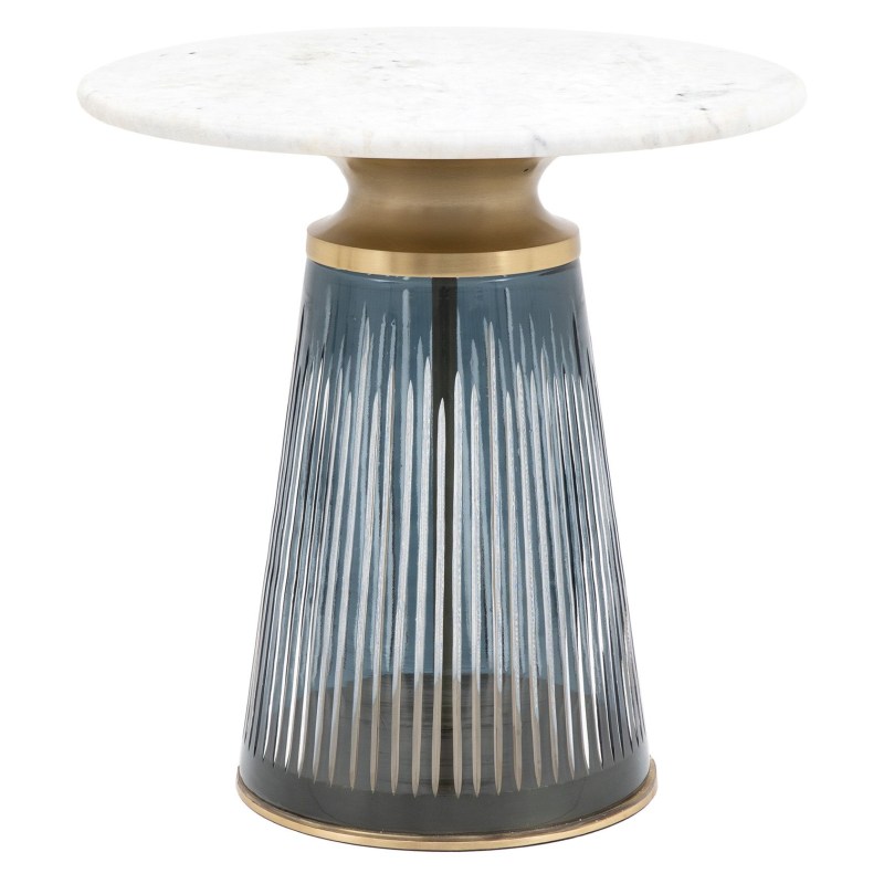 Tangier Glass & Marble Side Table Tangier Glass & Marble Side Table
