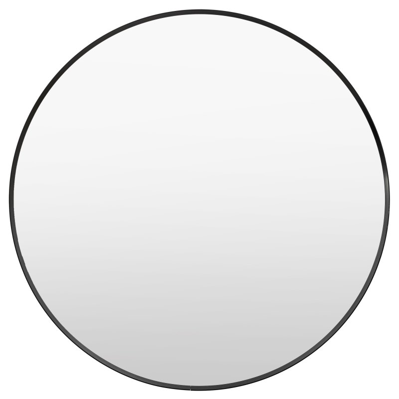 Holworth Large Round Mirror in Black Holworth Large Round Mirror in Black