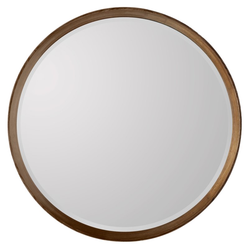 Keaton Round Mirror in Walnut Keaton Round Mirror in Walnut