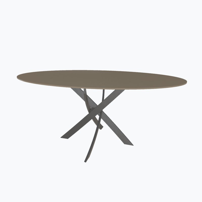 Bontempi Barone Elliptical Fix Dining Table Bontempi Barone Elliptical Fix Dining Table