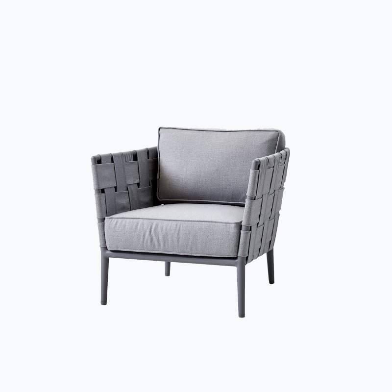 Cane-line Conic Lounge Chair | Light Grey Cane-line Conic Lounge Chair | Light Grey