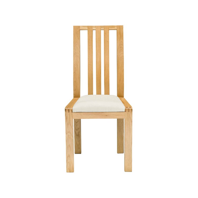 Ercol Bosco Oak Dining Chair | Cream Ercol Bosco Oak Dining Chair | Cream