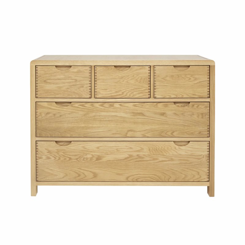 Ercol Bosco Bedroom Oak 5 Drawer Wide Chest Ercol Bosco Bedroom Oak 5 Drawer Wide Chest