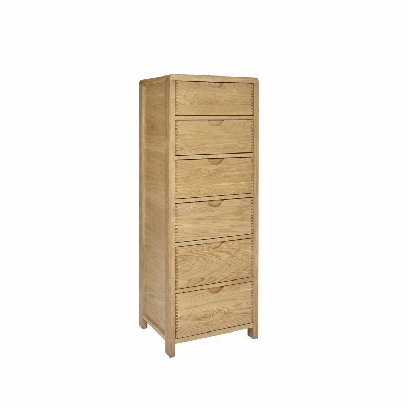Ercol Bosco Bedroom Oak 6 Drawer Tall Chest Ercol Bosco Bedroom Oak 6 Drawer Tall Chest