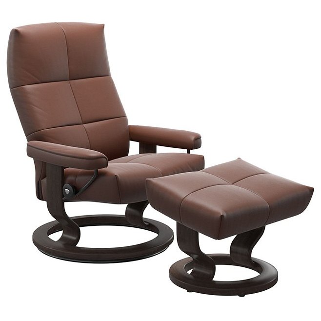 Stressless David Large Recliner Classic Recliner Large Chair & Stool Stressless David Large Recliner Classic Recliner Large Chair & Stool