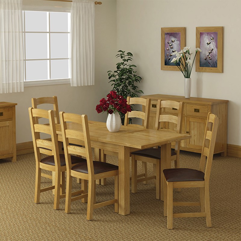 Fairfax Compact extending dining table & 4 dining chairs Fairfax Compact extending dining table & 4 dining chairs