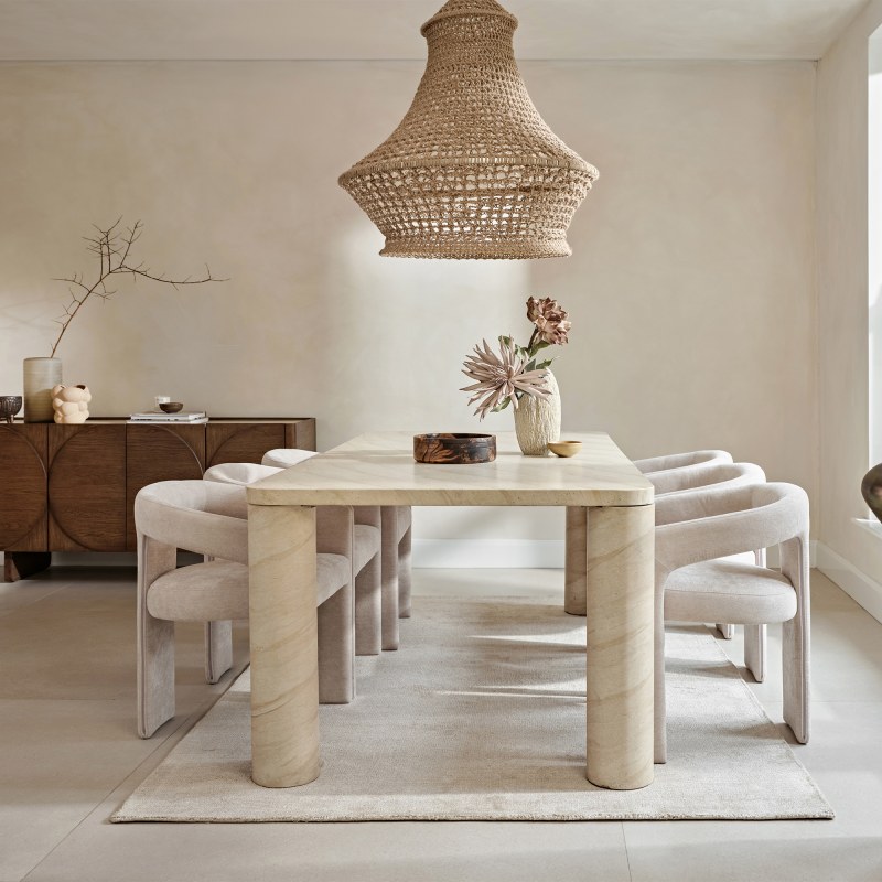 200cm Isla Dining Table & 4 Eve Dining Chairs 200cm Isla Dining Table & 4 Eve Dining Chairs