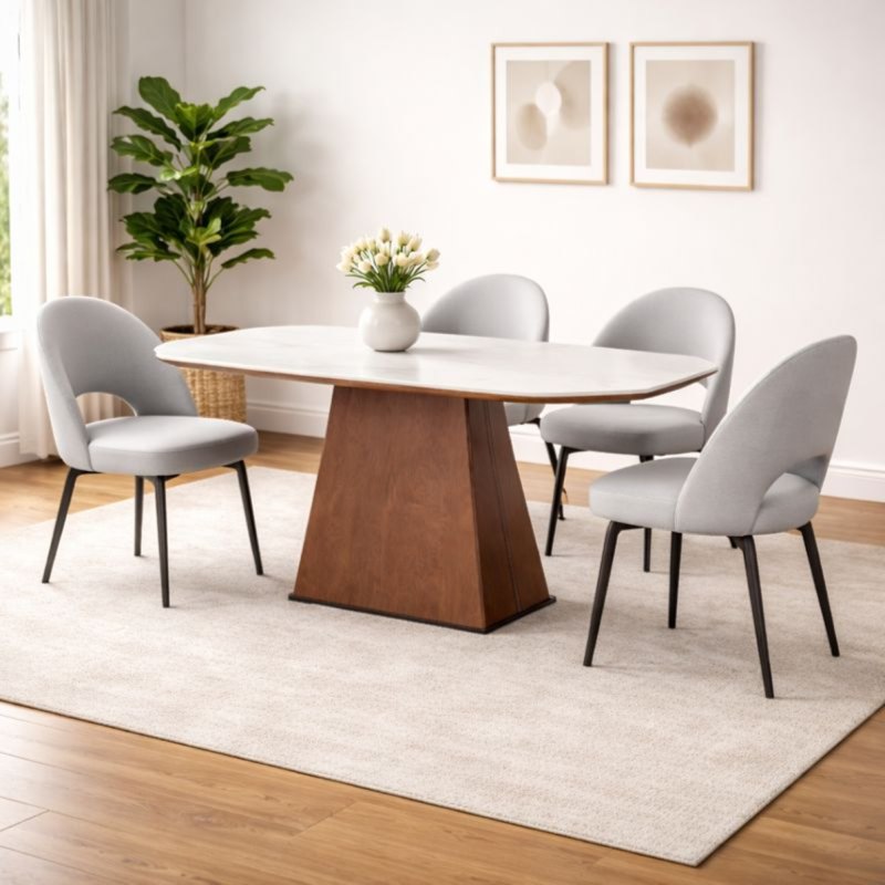 Lugano 160cm Table & 4 Lily Chairs Lugano 160cm Table & 4 Lily Chairs