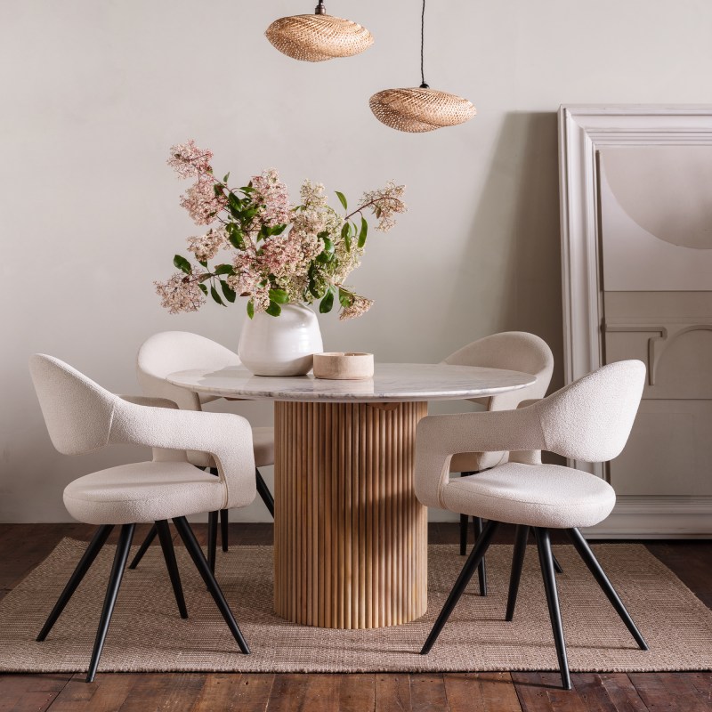 Raffi White Dining Set Raffi White Dining Set