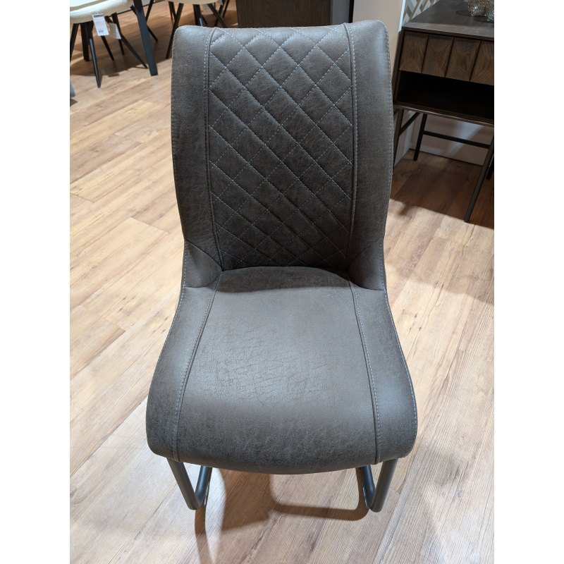 Armin Dining Chair - Secilia Anthracite Armin Dining Chair - Secilia Anthracite