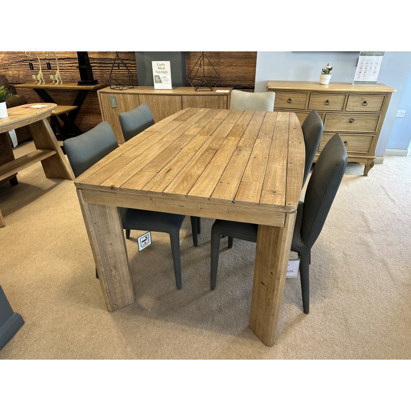 Theo Extending Dining Table 160cm-200cm and 4 Dining Chairs in Grey Theo Extending Dining Table 160cm-200cm and 4 Dining Chairs in Grey