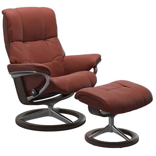 Stressless Mayfair Large Signature Base Chair & Stool Stressless Mayfair Large Signature Base Chair & Stool